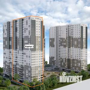 2-к квартира, строящийся дом, 78м2, 15/27 этаж