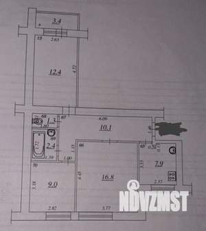 3-к квартира, вторичка, 59м2, 5/9 этаж