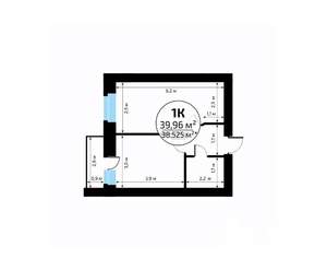 1-к квартира, вторичка, 40м2, 16/18 этаж