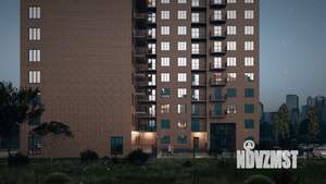 2-к квартира, строящийся дом, 58м2, 15/17 этаж
