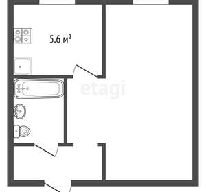 1-к квартира, вторичка, 30м2, 1/4 этаж