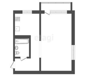 1-к квартира, вторичка, 30м2, 5/5 этаж