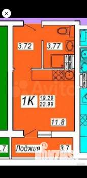 Студия квартира, вторичка, 23м2, 22/32 этаж