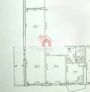3-к квартира, вторичка, 79м2, 12/12 этаж