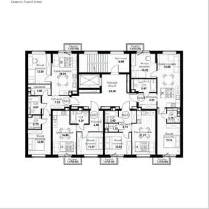1-к квартира, вторичка, 38м2, 6/8 этаж