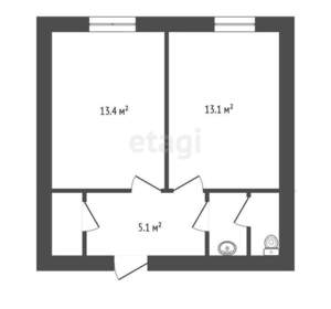 2-к квартира, вторичка, 36м2, 8/9 этаж