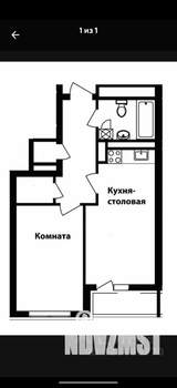 1-к квартира, вторичка, 45м2, 7/26 этаж