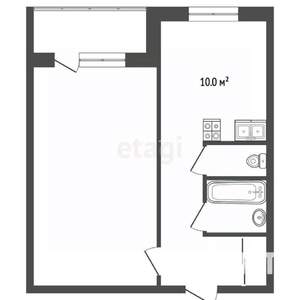 1-к квартира, вторичка, 37м2, 12/12 этаж