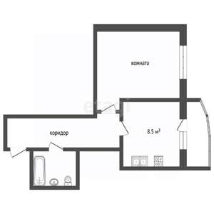 1-к квартира, вторичка, 39м2, 15/25 этаж