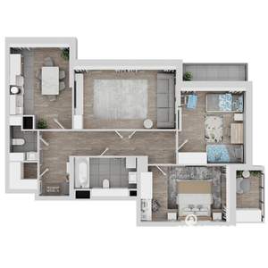 3-к квартира, вторичка, 98м2, 10/22 этаж