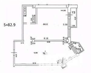 1-к квартира, вторичка, 82м2, 9/9 этаж