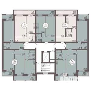 1-к квартира, вторичка, 50м2, 2/8 этаж