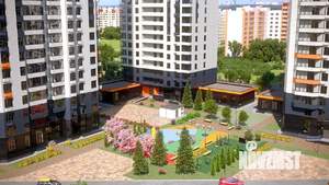 1-к квартира, строящийся дом, 50м2, 16/23 этаж