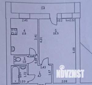 1-к квартира, вторичка, 36м2, 8/10 этаж