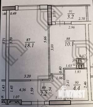 1-к квартира, вторичка, 41м2, 3/24 этаж