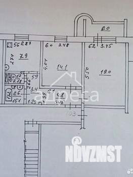 2-к квартира, вторичка, 55м2, 13/13 этаж