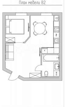 1-к квартира, вторичка, 37м2, 2/3 этаж