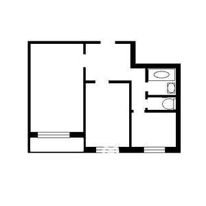 2-к квартира, вторичка, 44м2, 5/9 этаж