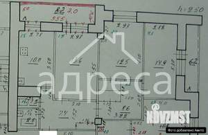 3-к квартира, вторичка, 78м2, 8/14 этаж