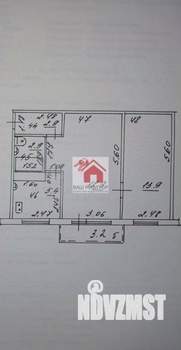 2-к квартира, вторичка, 44м2, 3/5 этаж