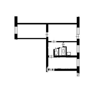 2-к квартира, вторичка, 46м2, 5/5 этаж