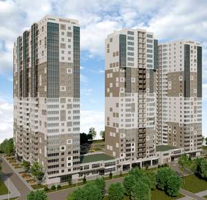 1-к квартира, строящийся дом, 57м2, 8/26 этаж