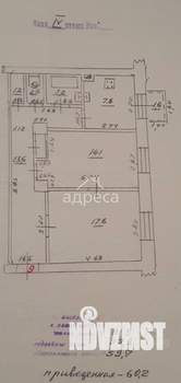 2-к квартира, вторичка, 60м2, 4/5 этаж