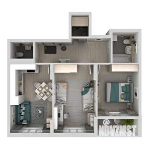 2-к квартира, вторичка, 58м2, 11/24 этаж