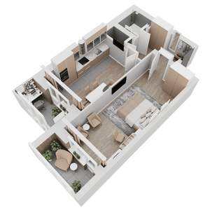 1-к квартира, вторичка, 56м2, 7/8 этаж