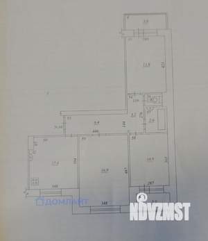 3-к квартира, вторичка, 66м2, 7/9 этаж