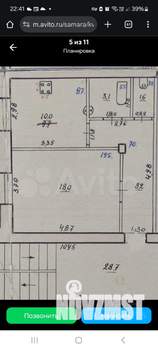 1-к квартира, вторичка, 41м2, 4/5 этаж