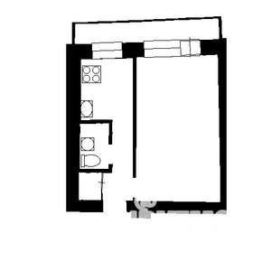 1-к квартира, вторичка, 29м2, 5/5 этаж