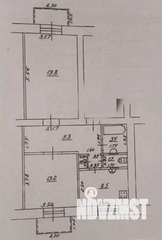 2-к квартира, вторичка, 58м2, 3/5 этаж