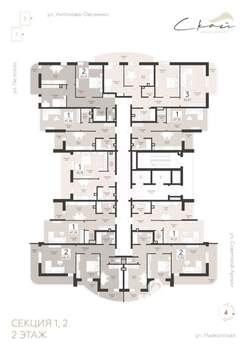 3-к квартира, вторичка, 93м2, 2/18 этаж