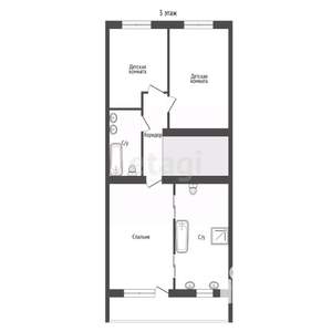 5-к квартира, вторичка, 246м2, 3/3 этаж