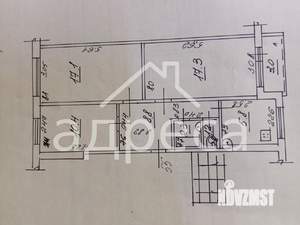 3-к квартира, вторичка, 63м2, 5/5 этаж