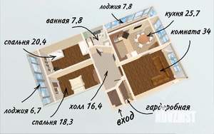 3-к квартира, вторичка, 144м2, 9/14 этаж