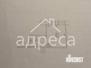 1-к квартира, вторичка, 22м2, 2/2 этаж