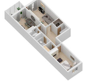 2-к квартира, вторичка, 80м2, 18/26 этаж