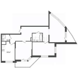4-к квартира, вторичка, 93м2, 3/22 этаж