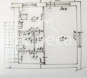 1-к квартира, вторичка, 32м2, 3/5 этаж