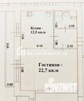 1-к квартира, вторичка, 44м2, 4/12 этаж