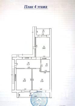 2-к квартира, вторичка, 66м2, 4/9 этаж