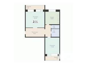 2-к квартира, вторичка, 85м2, 4/12 этаж