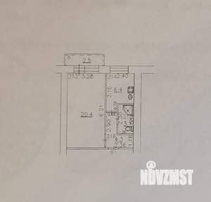 1-к квартира, вторичка, 34м2, 5/9 этаж