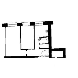 2-к квартира, вторичка, 44м2, 2/9 этаж