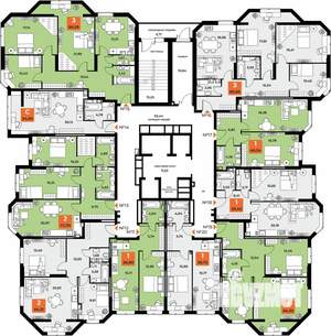 2-к квартира, вторичка, 73м2, 3/23 этаж