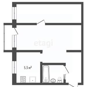 2-к квартира, вторичка, 43м2, 4/5 этаж