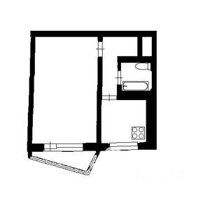 1-к квартира, вторичка, 29м2, 1/9 этаж