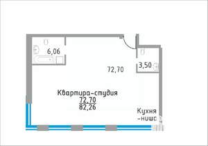 3-к квартира, строящийся дом, 82м2, 13/19 этаж